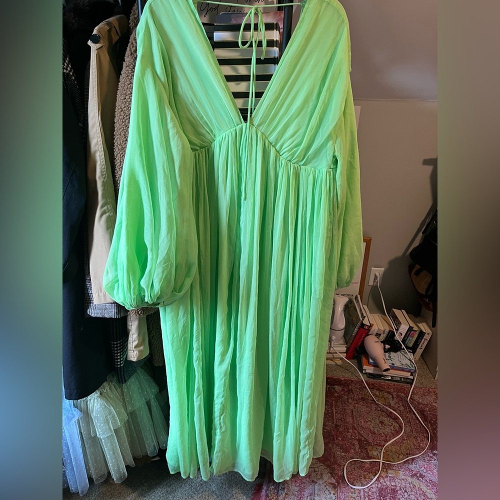 Neon Green ASOS Oversized Dress